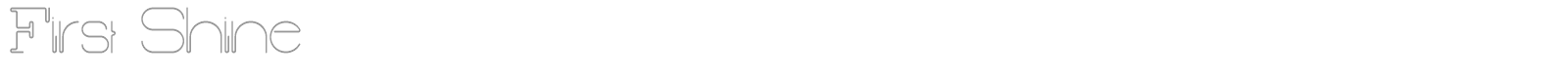 First Shine font preview